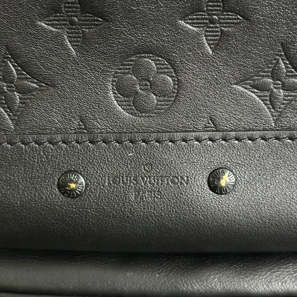 LOUIS VUITTON Racer Slingbag Backpack Monogram Shadow Leather Black